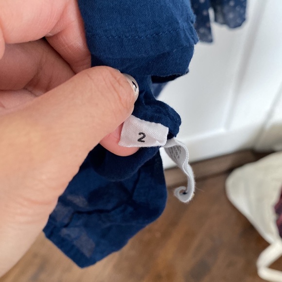 Ulla Johnson Navy Cotton Dress with Buttons - Picture 10 of 12